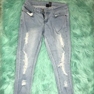 Distressed Skinny Jeans